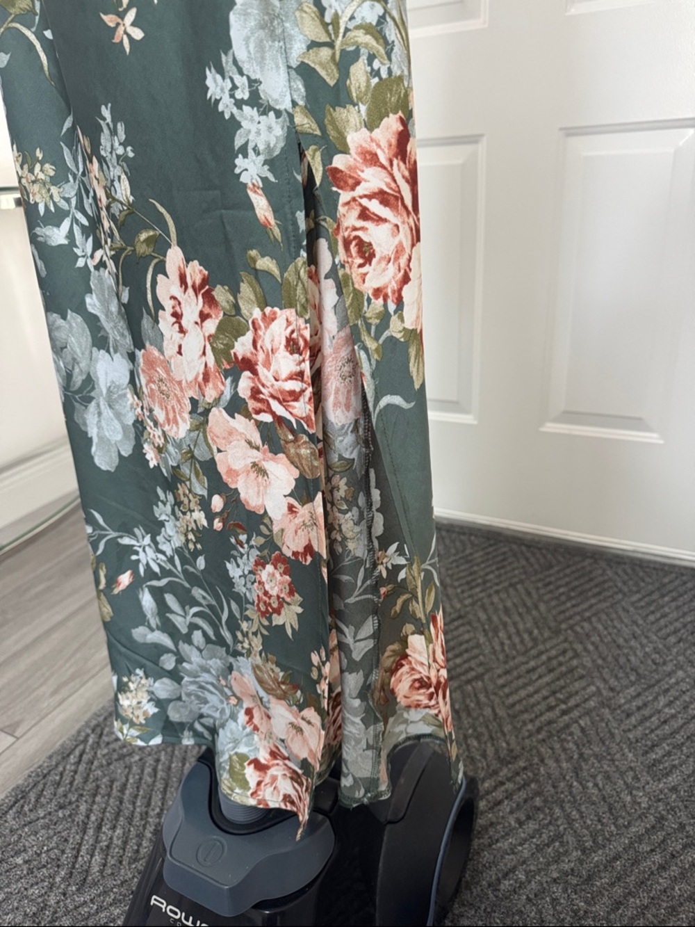 Hello Molly Mariposa Sage Green Floral Cowl Midi Dress - Picture 6 of 6